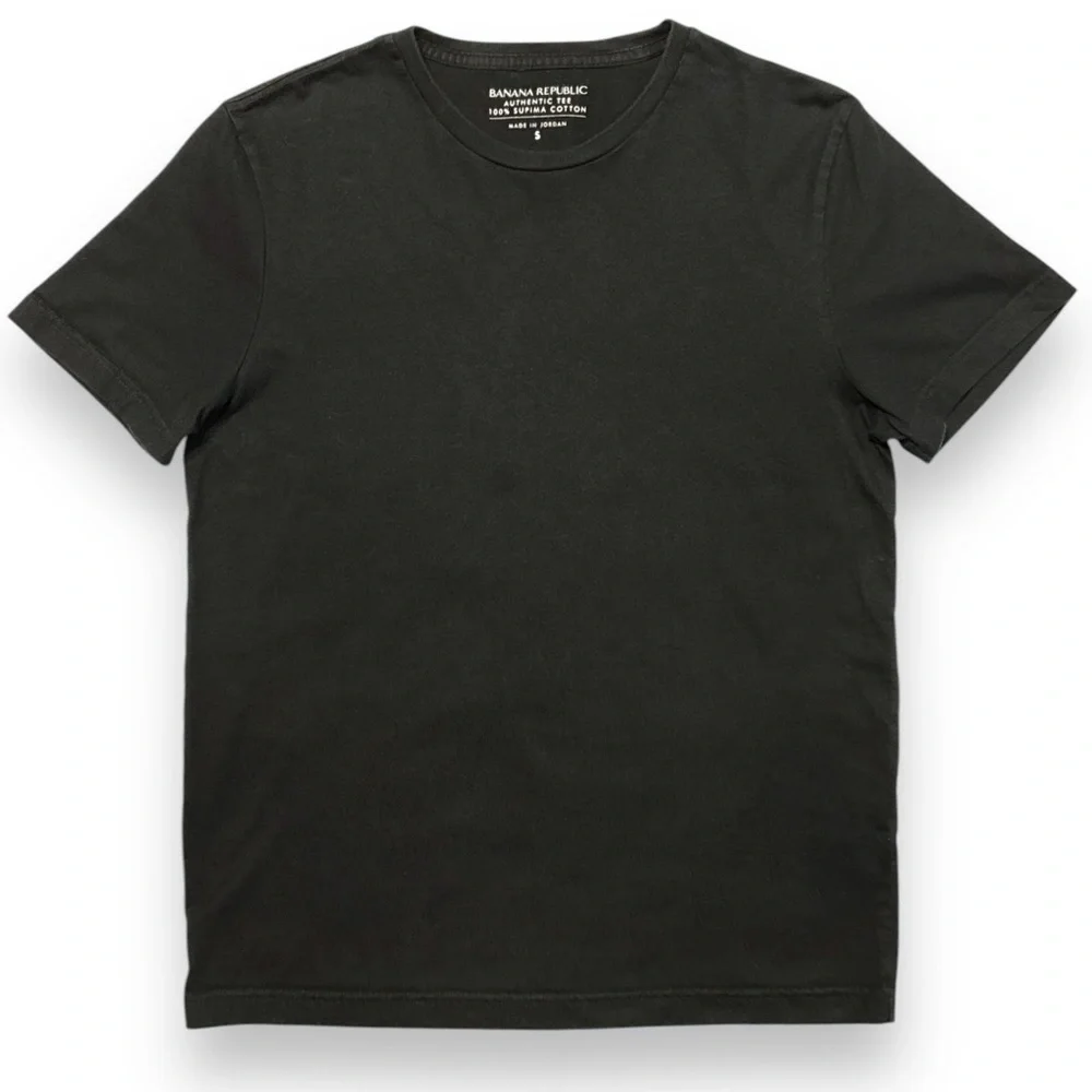 BANANA REPUBLIC Authentic Supima Crew Neck Short Sleeve Shirt